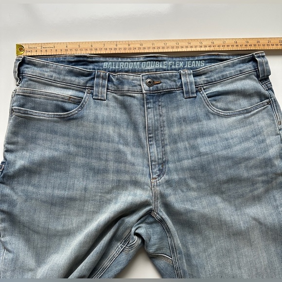 Duluth Washed Light Ballroom Double Flex Standard Fit Blue Jeans Men’s 40x30 - Picture 5 of 10